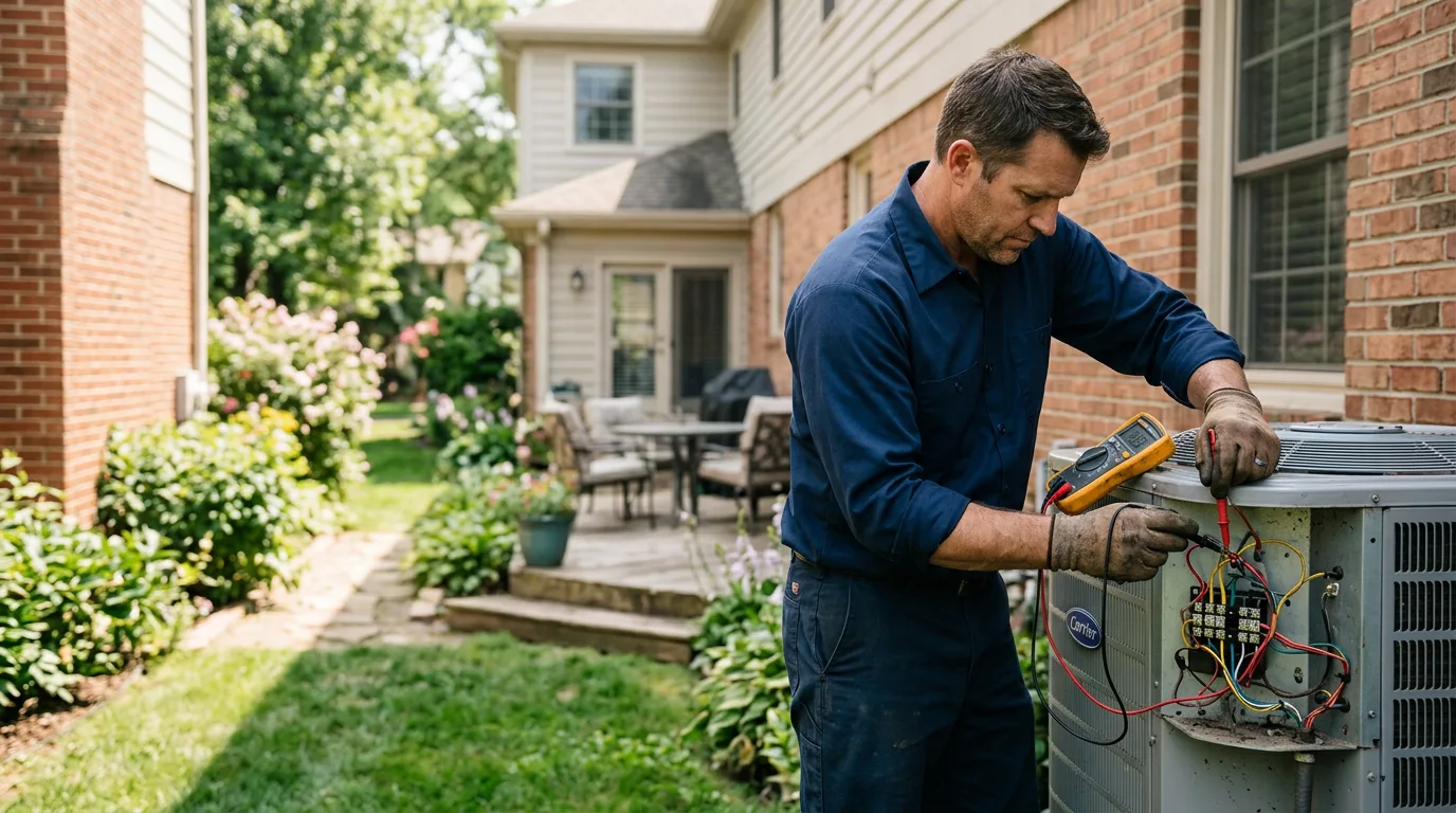 HVAC technician working near Isle Saint George, OH